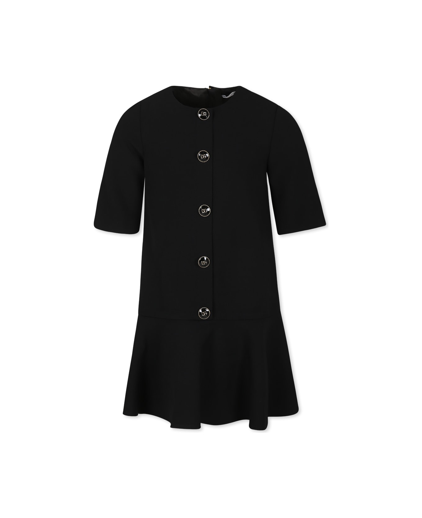Dolce & Gabbana Black Dress For Girl - Black