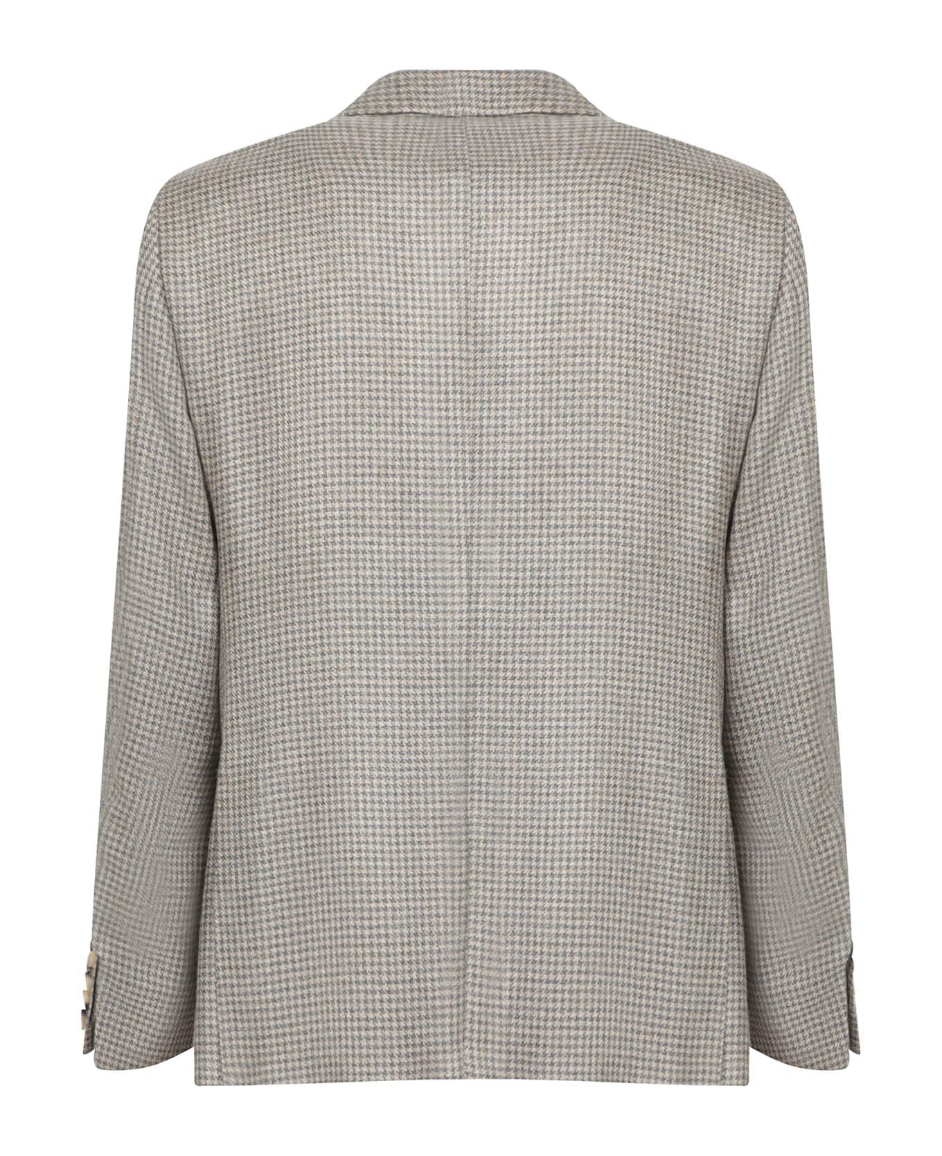 Canali Beige/grey Cashmere Jacket - Grey