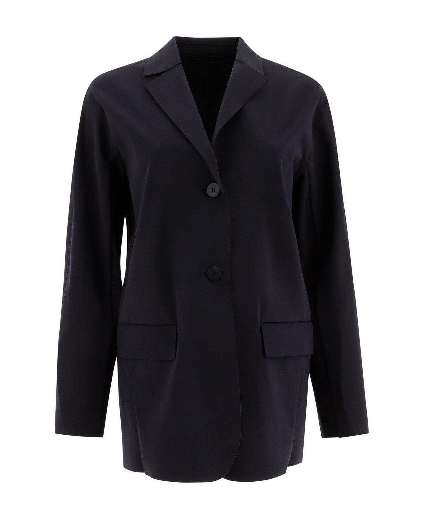 Max Mara Collared Button-up Jacket - Blu