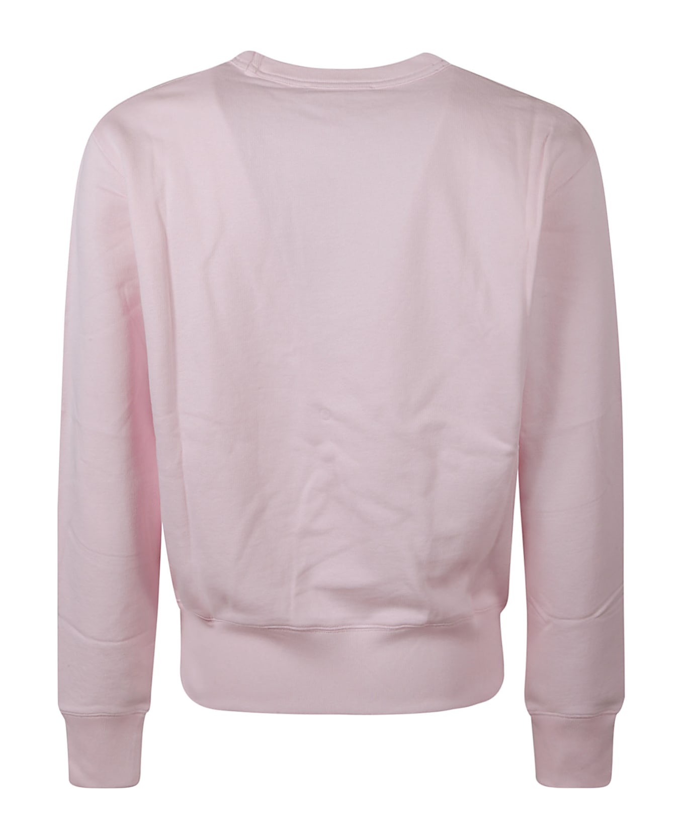 Acne Studios Logo Patch Ribbed Sweatshirt - Pink フリース