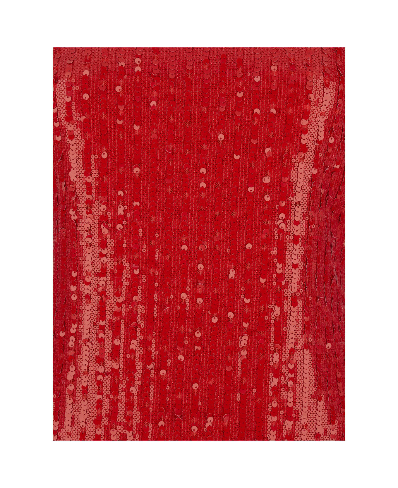 Rotate by Birger Christensen Sequins Ls Mini Dress - Red