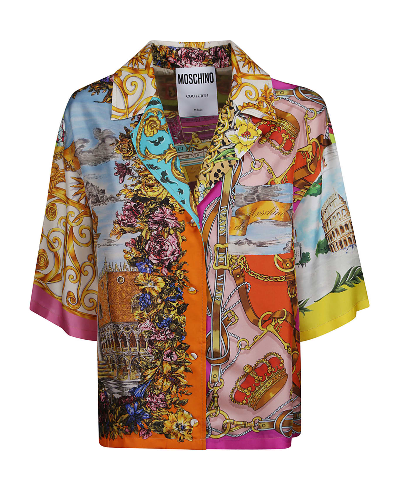 Moschino Oversized Printed Shirt - Multicolor