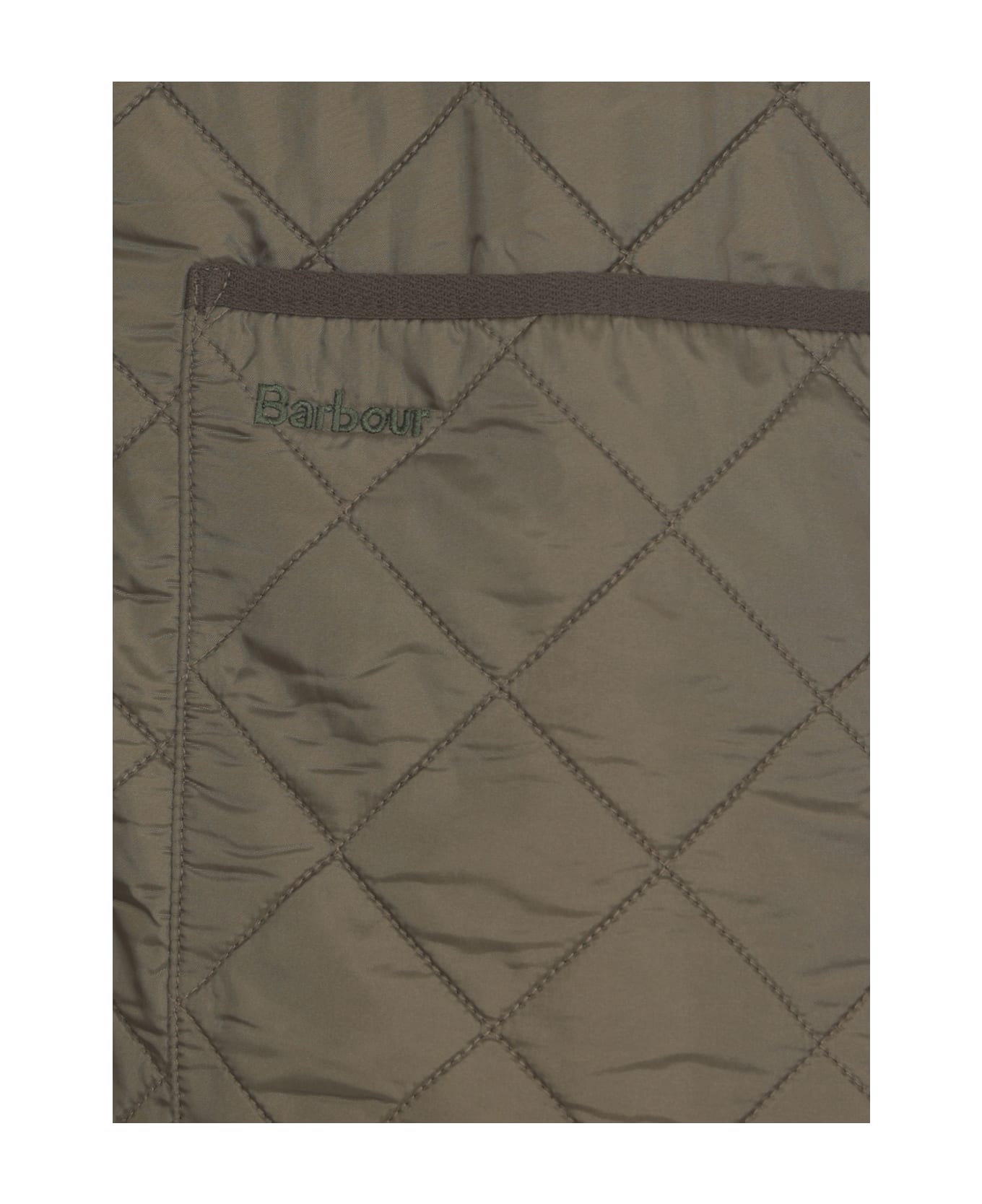 Barbour Sleevelees Quilted Jacket Polarquilt Waist - Green