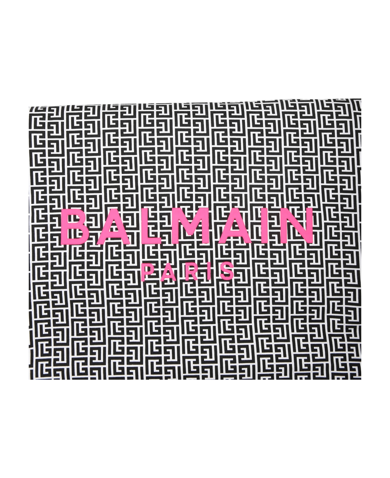 Balmain Multicolor Blanket For Baby Girl With Iconic Labyrinth - Multicolor