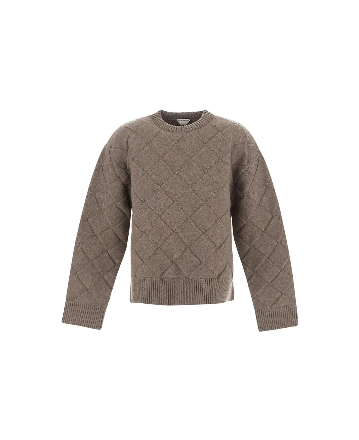 Bottega Veneta Weave Pattern Sweater - Nude & Neutrals