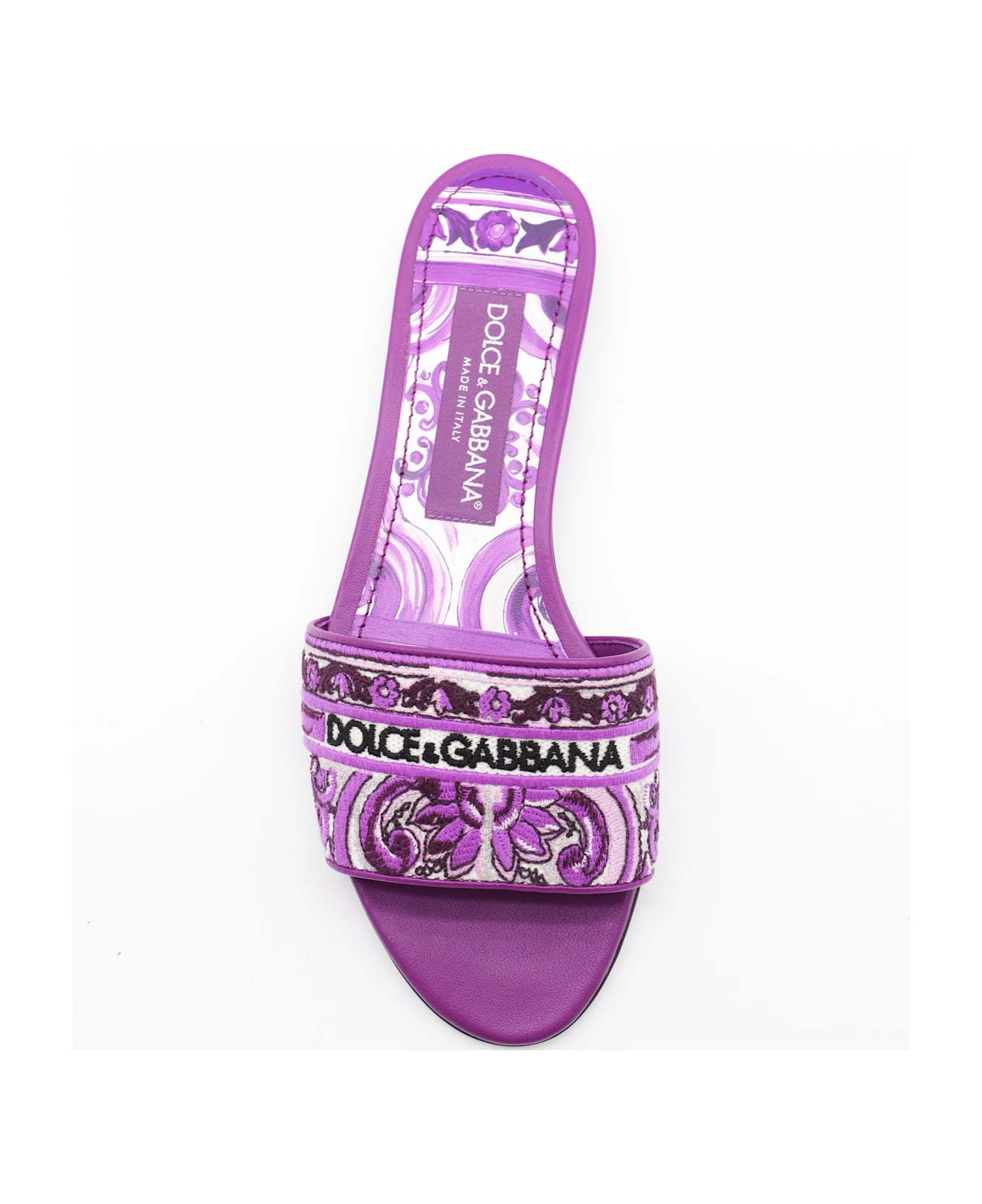 Dolce 
Gabbana Purple Flats - MAIOLICA VIOLA