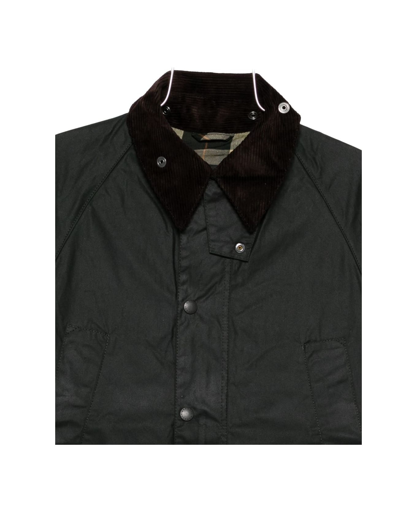 Barbour Corduroy-collar Coat - Green