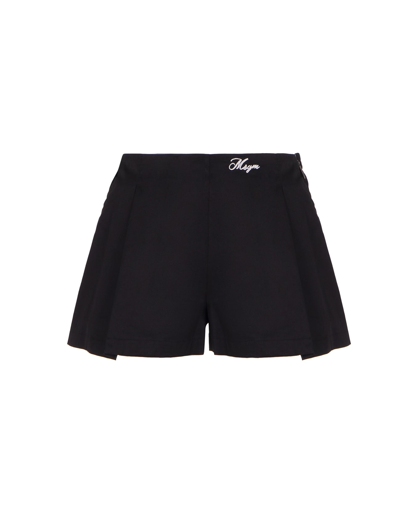 MSGM Shorts Con Logo - Black ボトムス