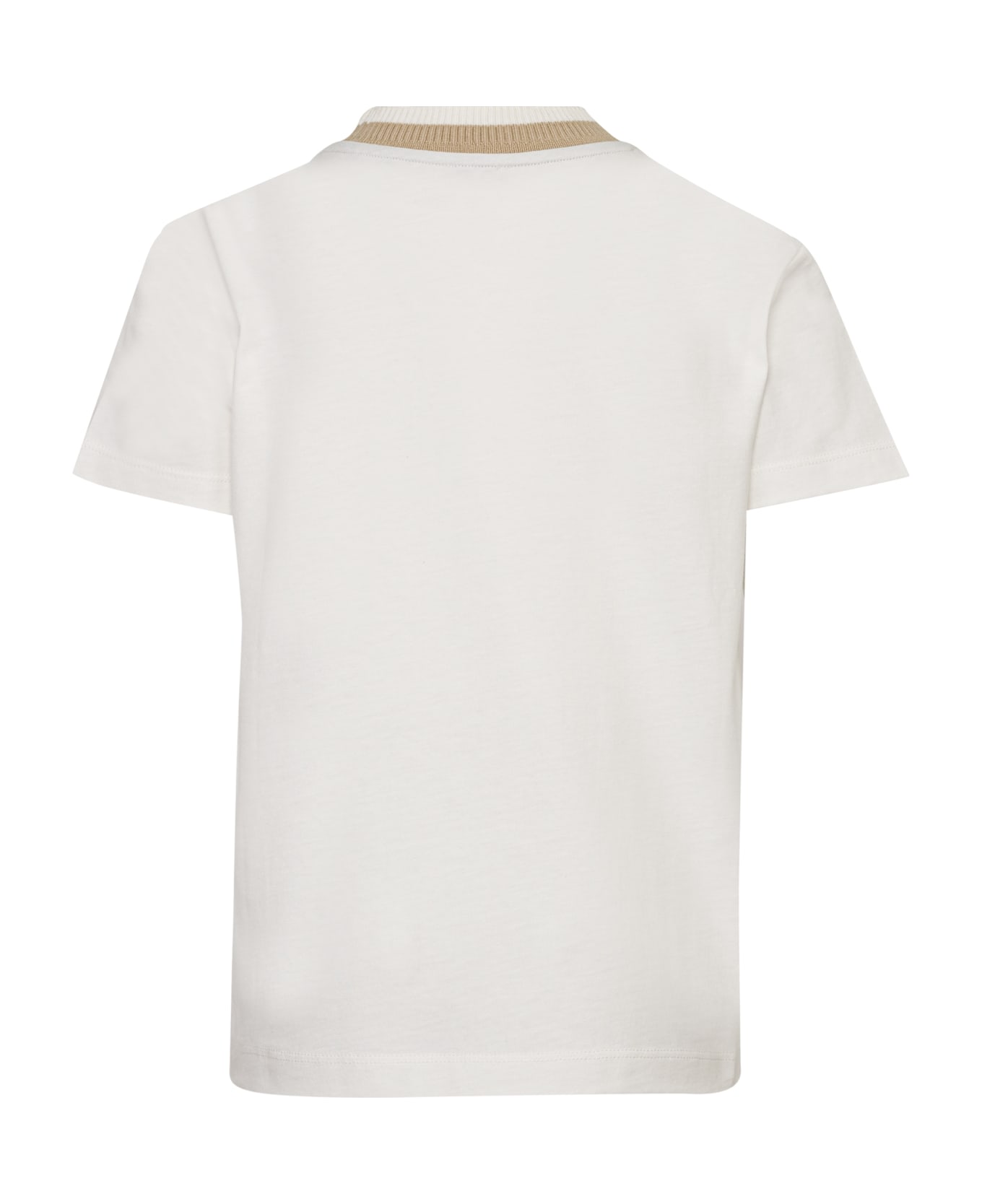 Eleventy T-shirt Con Logo - Cream Tシャツ＆ポロシャツ
