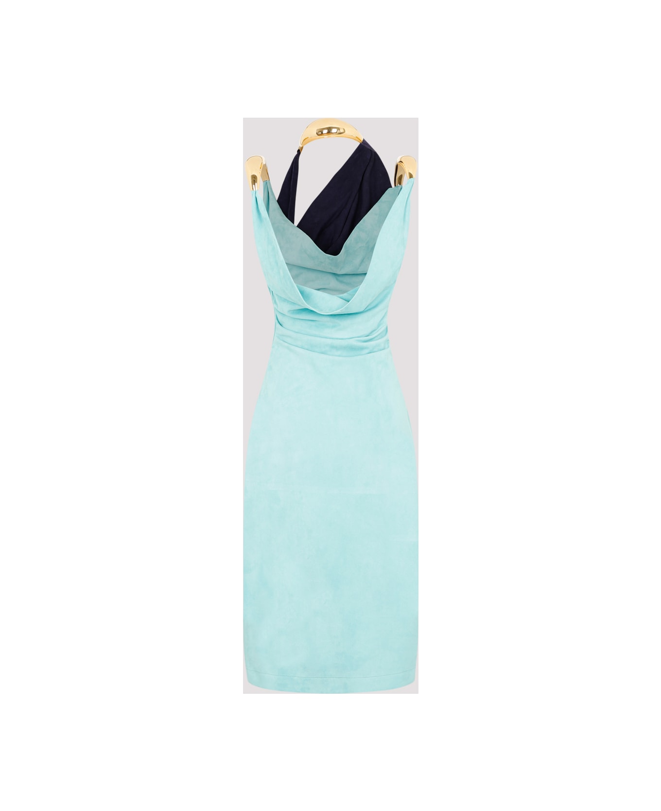 ワンピース Bottega Veneta Fluid Suede Midi Dress With l Detail Bottega Veneta Fluid suede midi dress metal detail | The