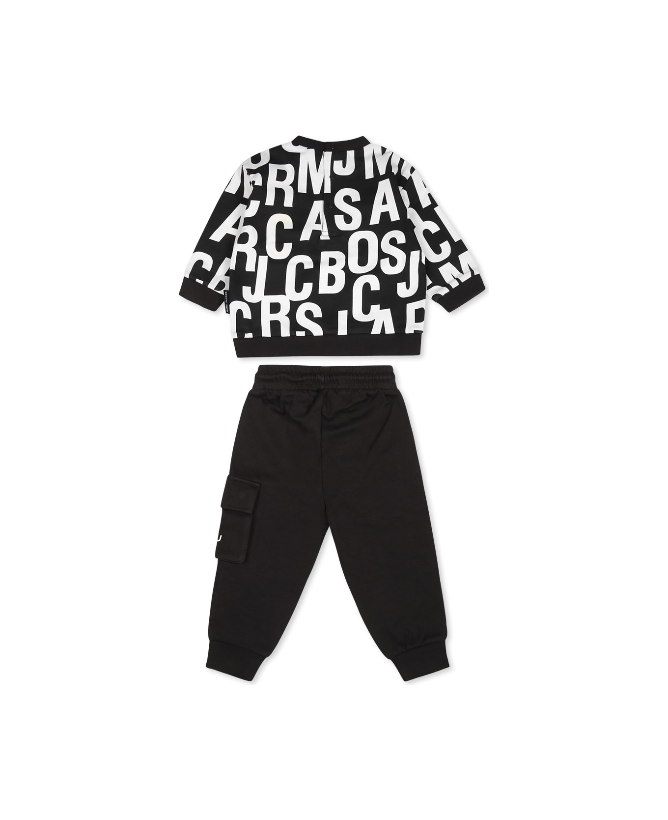 Marc Jacobs Black Suit For Babykids With Logo - Black