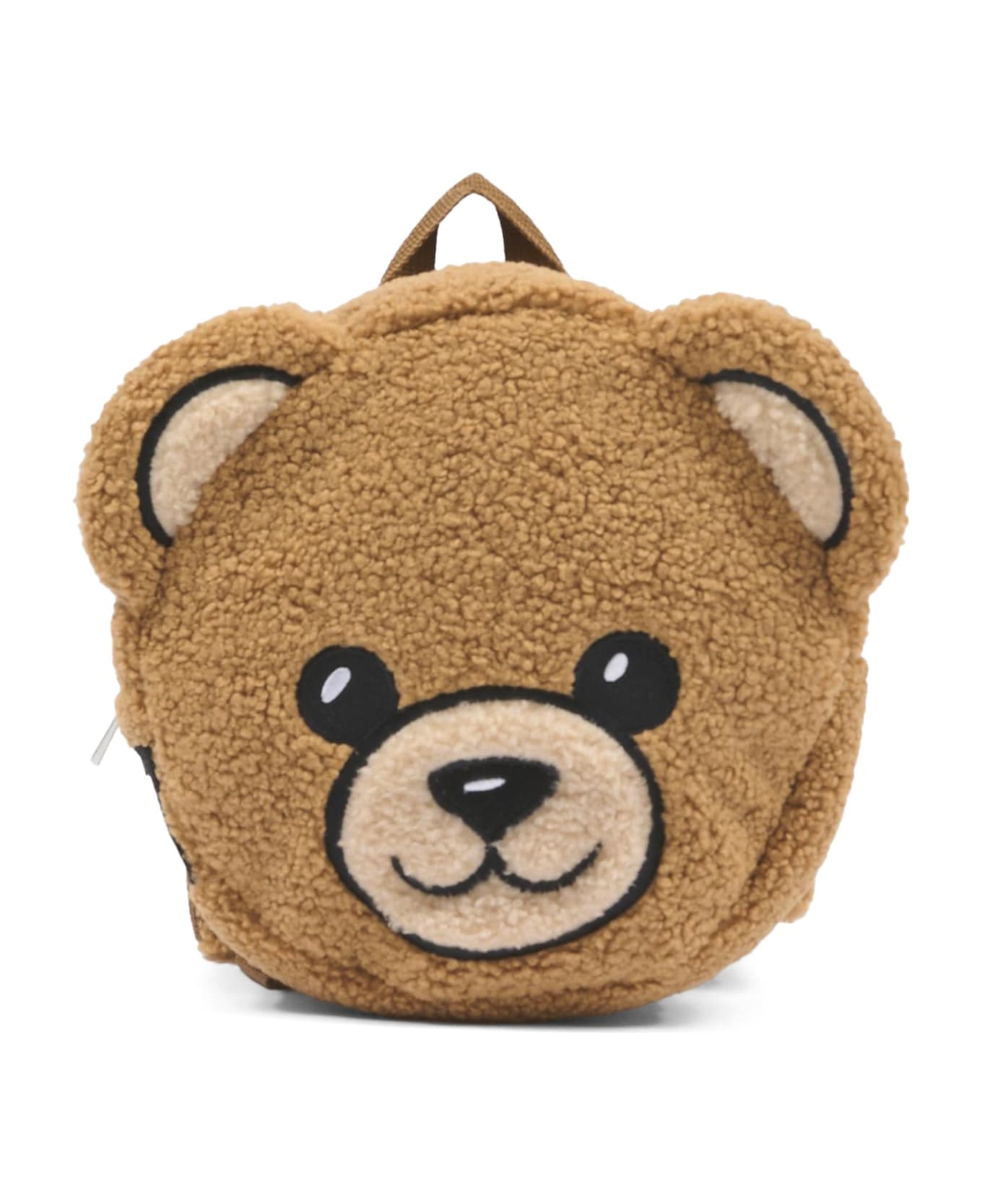 Moschino Brown Backpack For Babykids With Teddy Bear - Brown