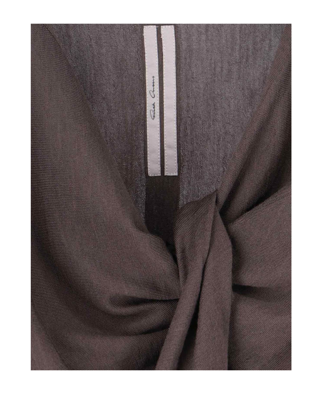 Rick Owens Cropped Sweater - Brown