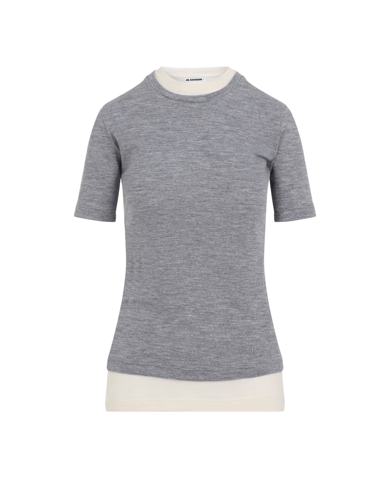 Jil Sander + Wool Top - Grey Bone