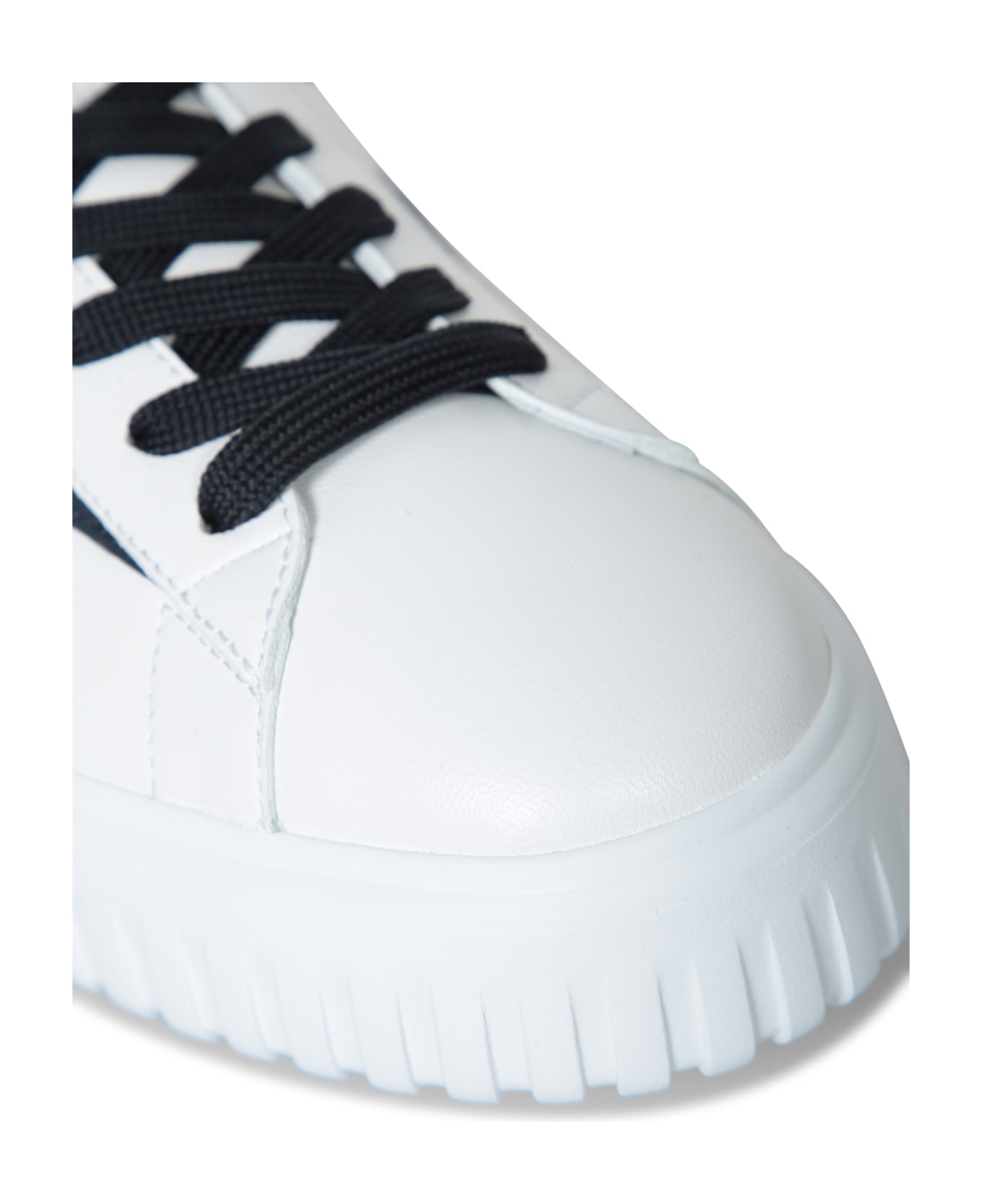 Hogan H-stripes Spezz Blue White Sneakers - White