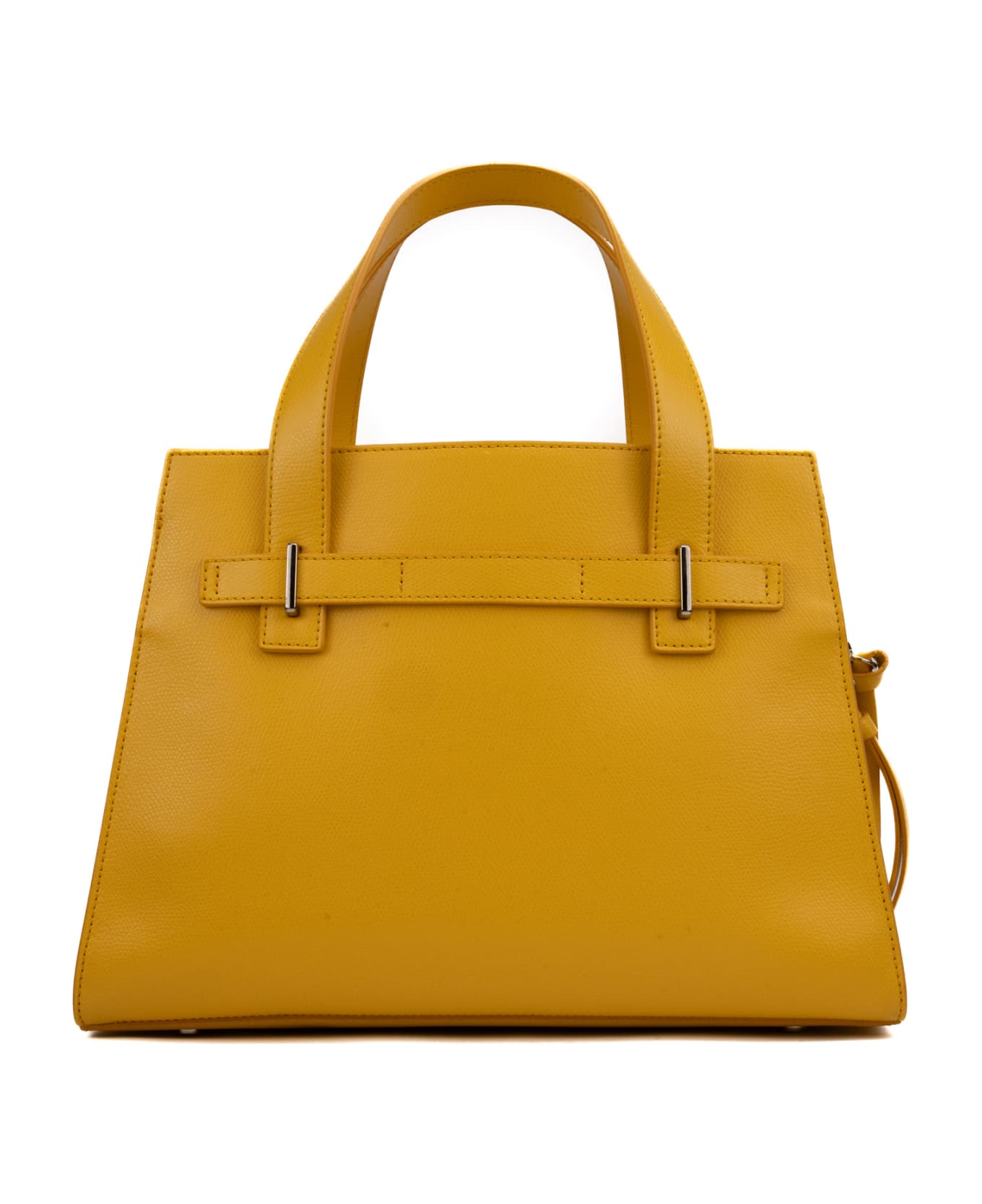 Orciani Posh Medium Leather Handbag - Giallo