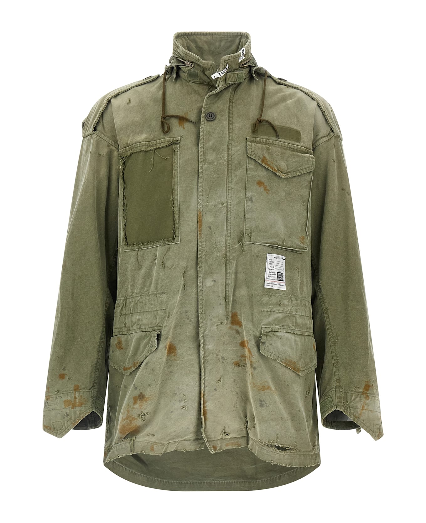 Mihara Yasuhiro 'distressed Field' Jacket - GREEN