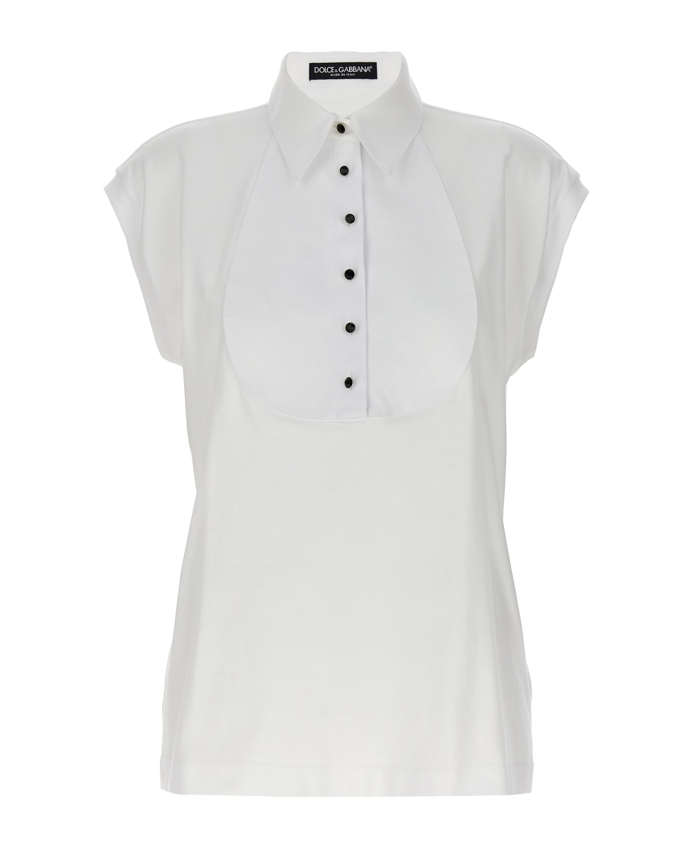 Dolce & Gabbana Plastron T-shirt - White ポロシャツ