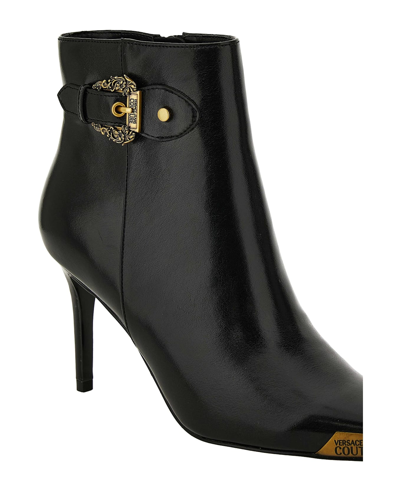 Versace Jeans Couture Ankle Boots With Heels - Black