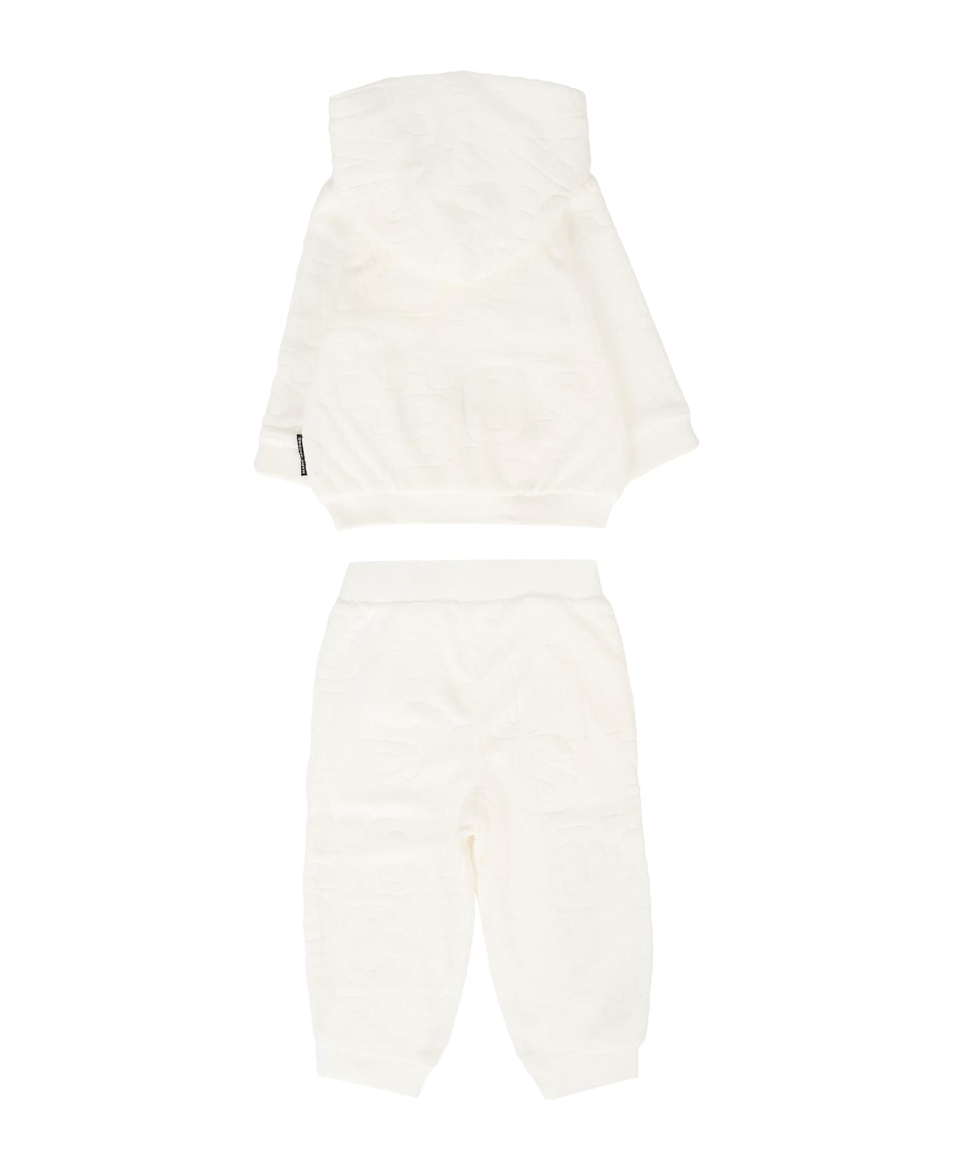 Marc Jacobs Ivory Suit For Babykids With Logo - Ivory