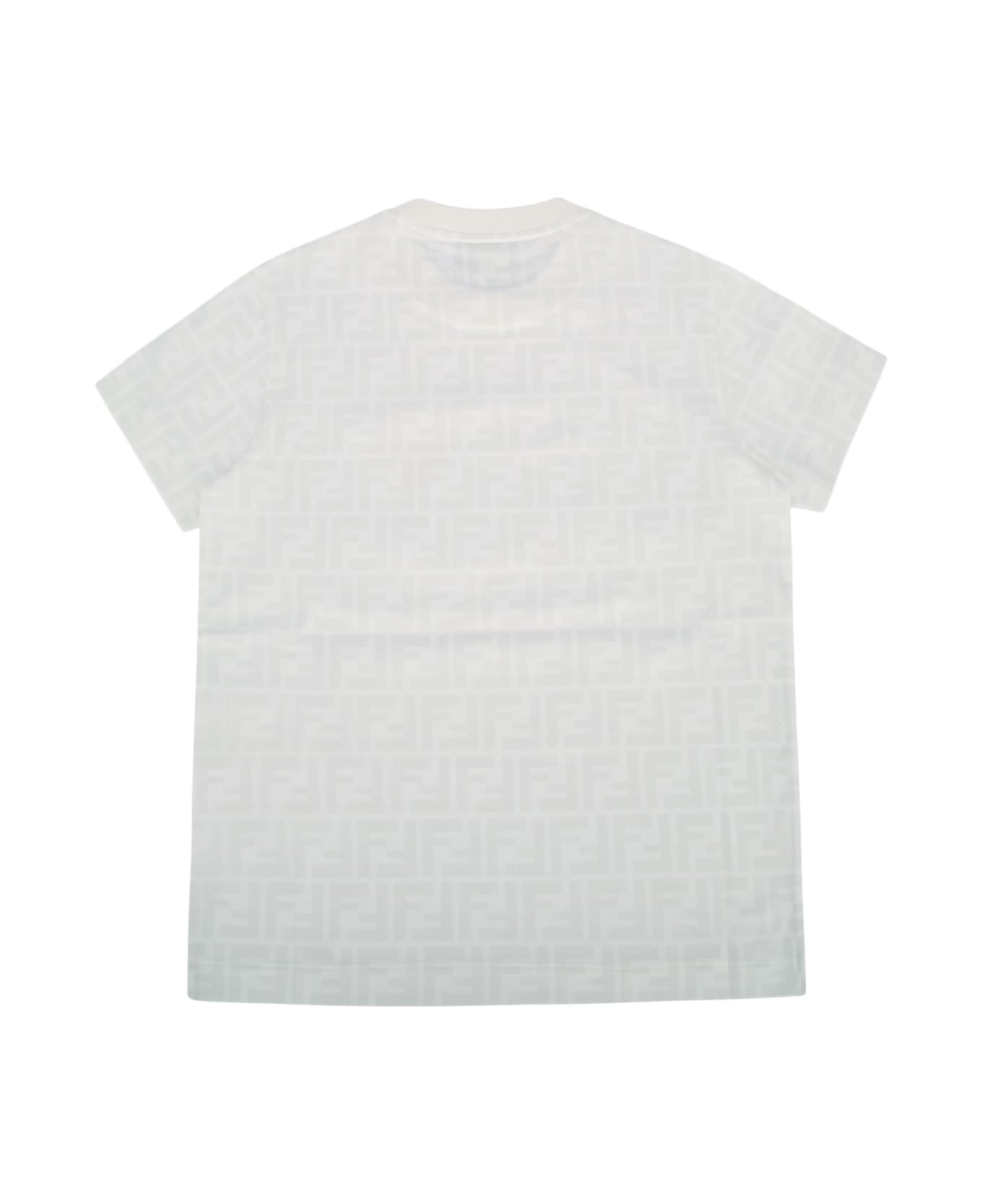 Fendi T-shirt Jersey Ff - GESSO