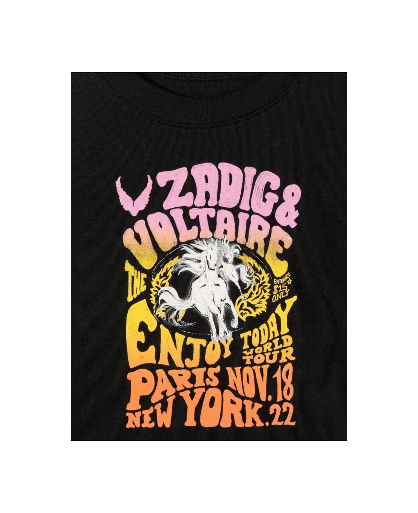 Zadig & Voltaire Short-sleeved T-shirt - BLACK Tシャツ＆ポロシャツ
