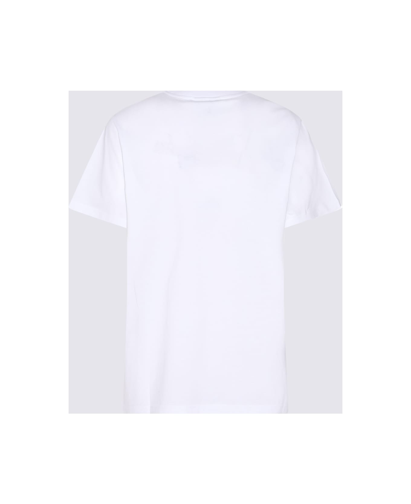 Ganni White Cotton T-shirt - White
