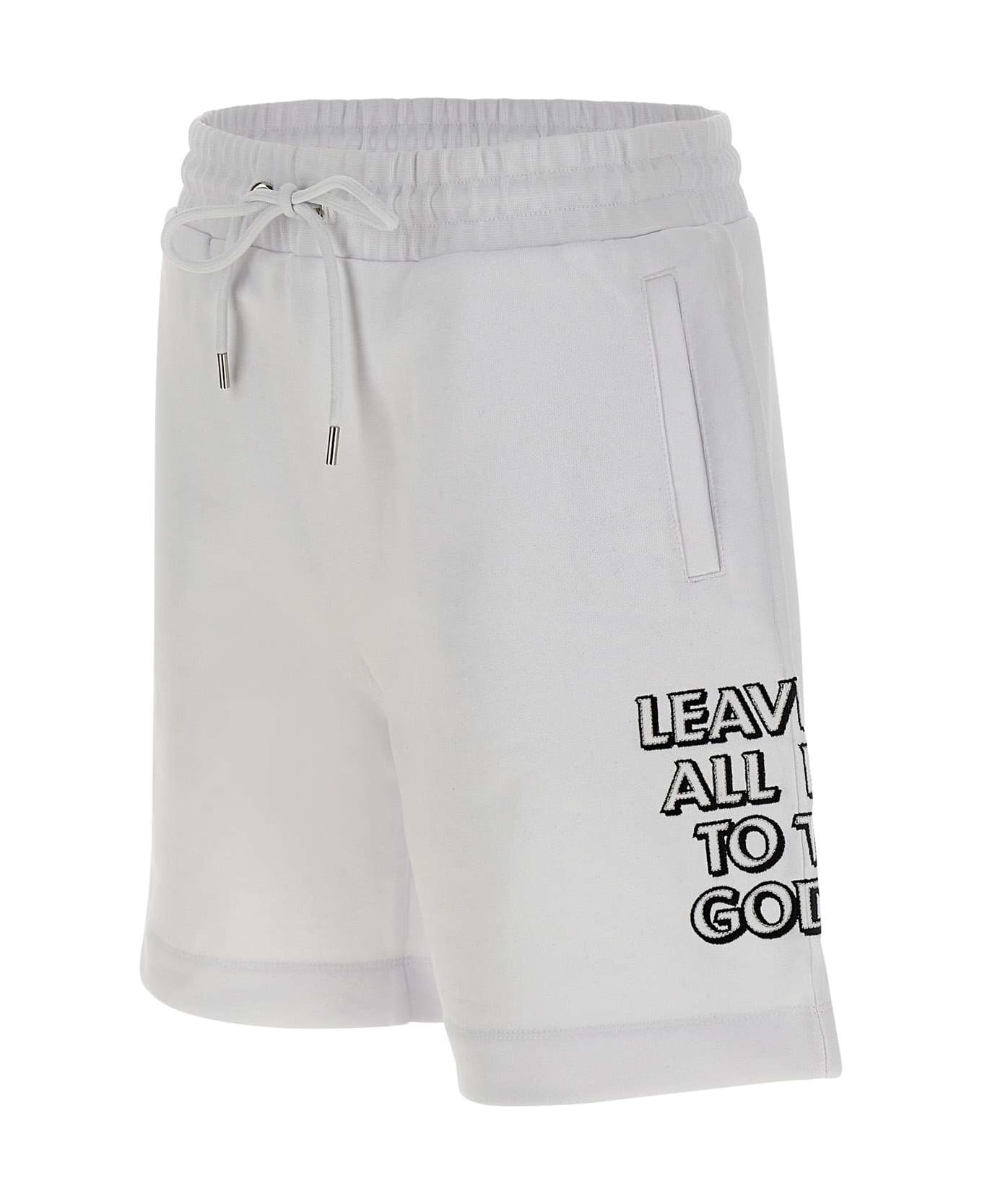 Iceberg Cotton Shorts - WHITE