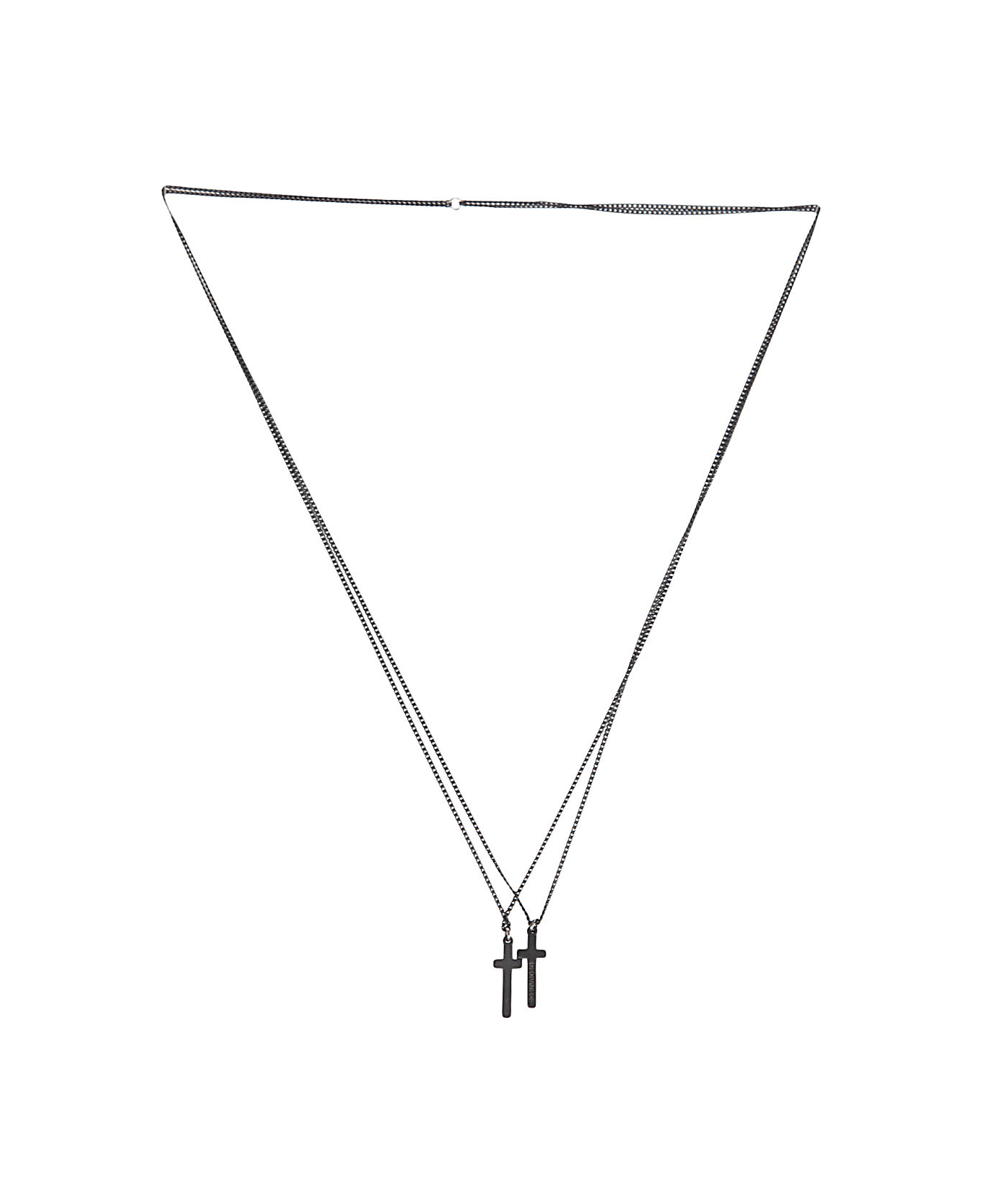 Dsquared2 Varnished Metal Necklace - Black