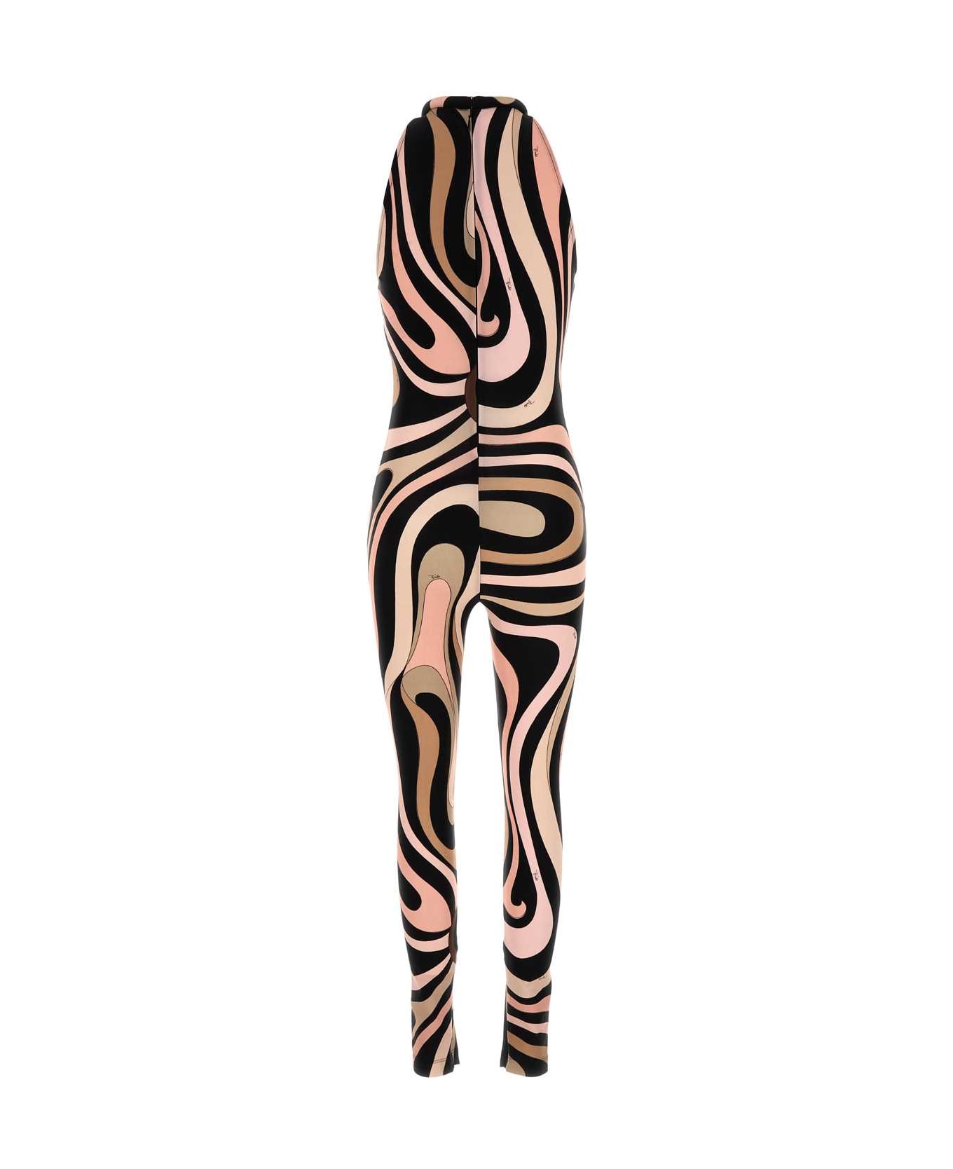 Pucci Printed Stretch Nylon Jumpsuit - NERONUDE