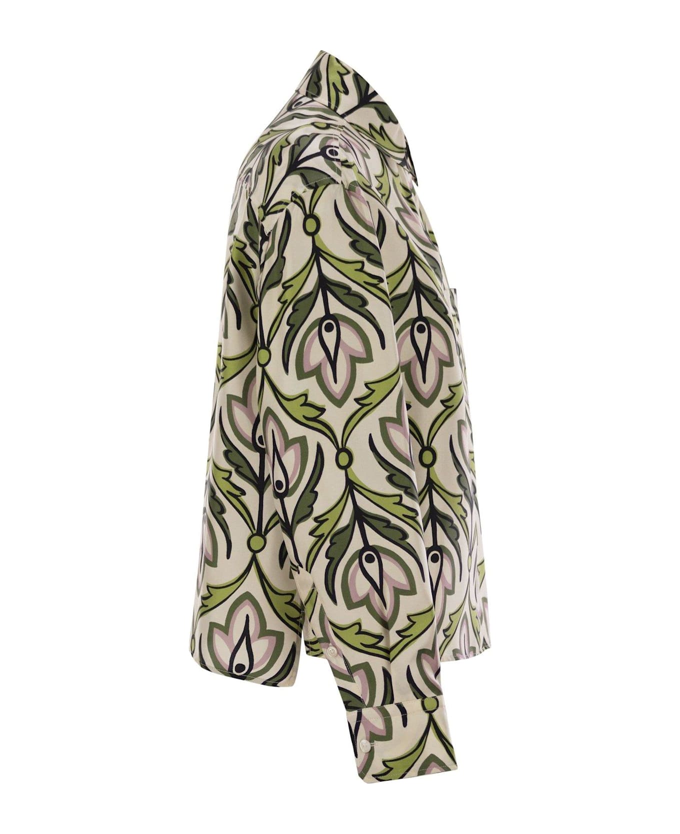Weekend Max Mara Max Mara Weekend Enfasi Long-sleeved Shirt - Bianco/Verde