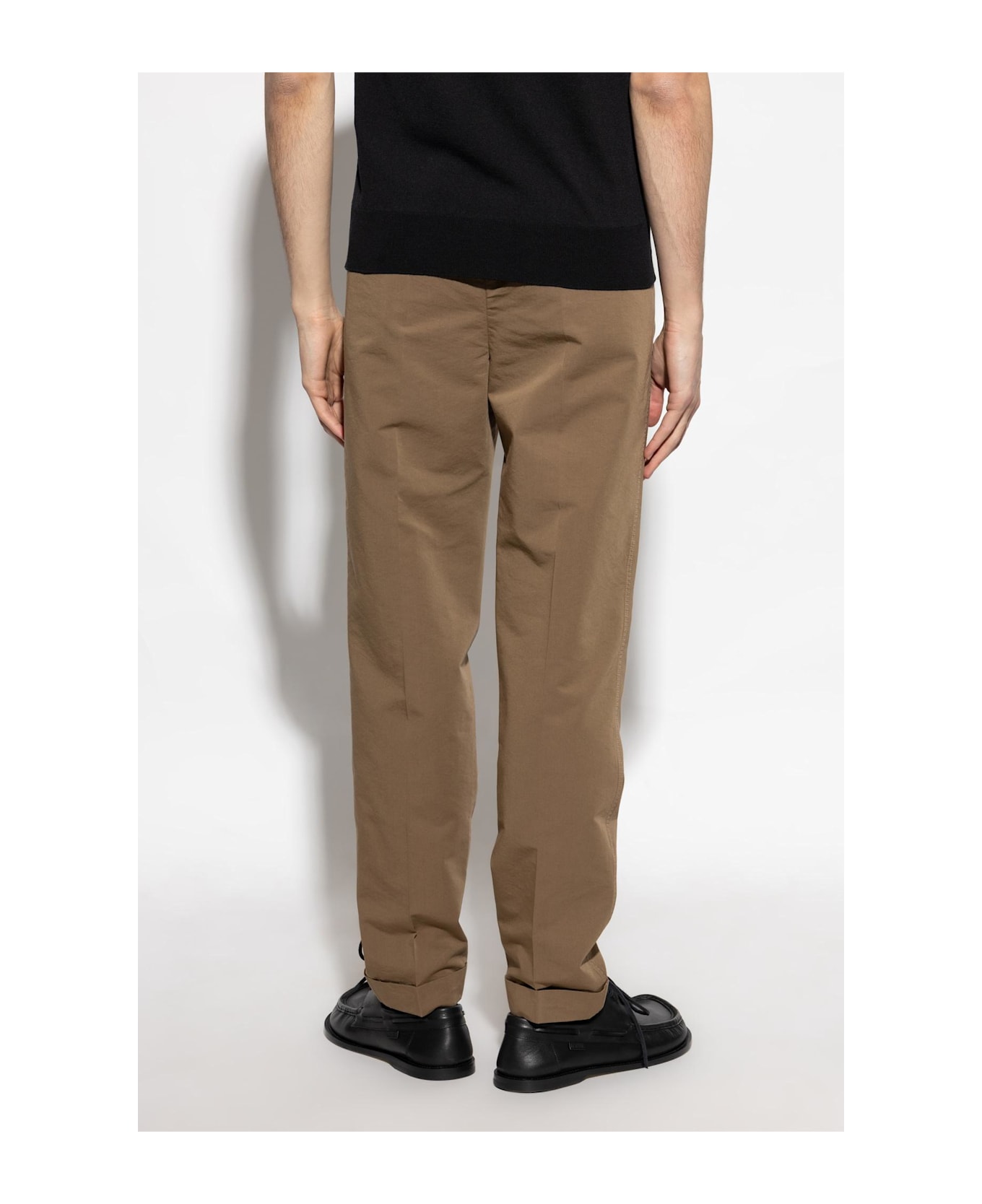Tom Ford Pants With Rolled-up Legs - Chestnut