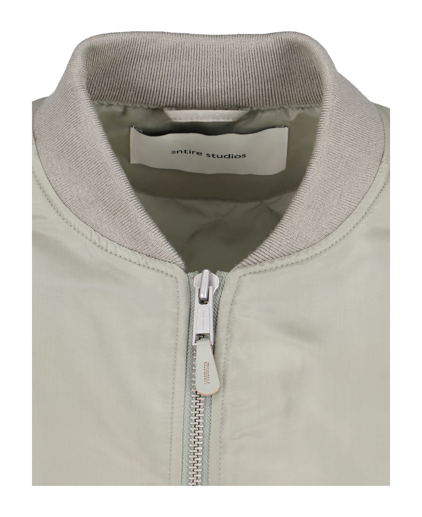 Entire Studios "broad" Zip Bomber Jacket - Gray