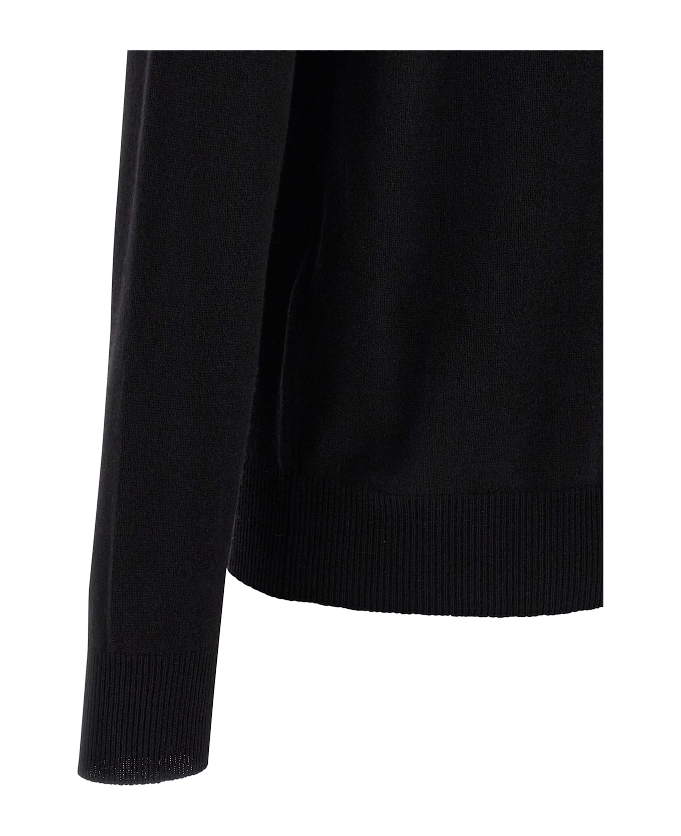 Saint Laurent Wool Polo Shirt - NOIR