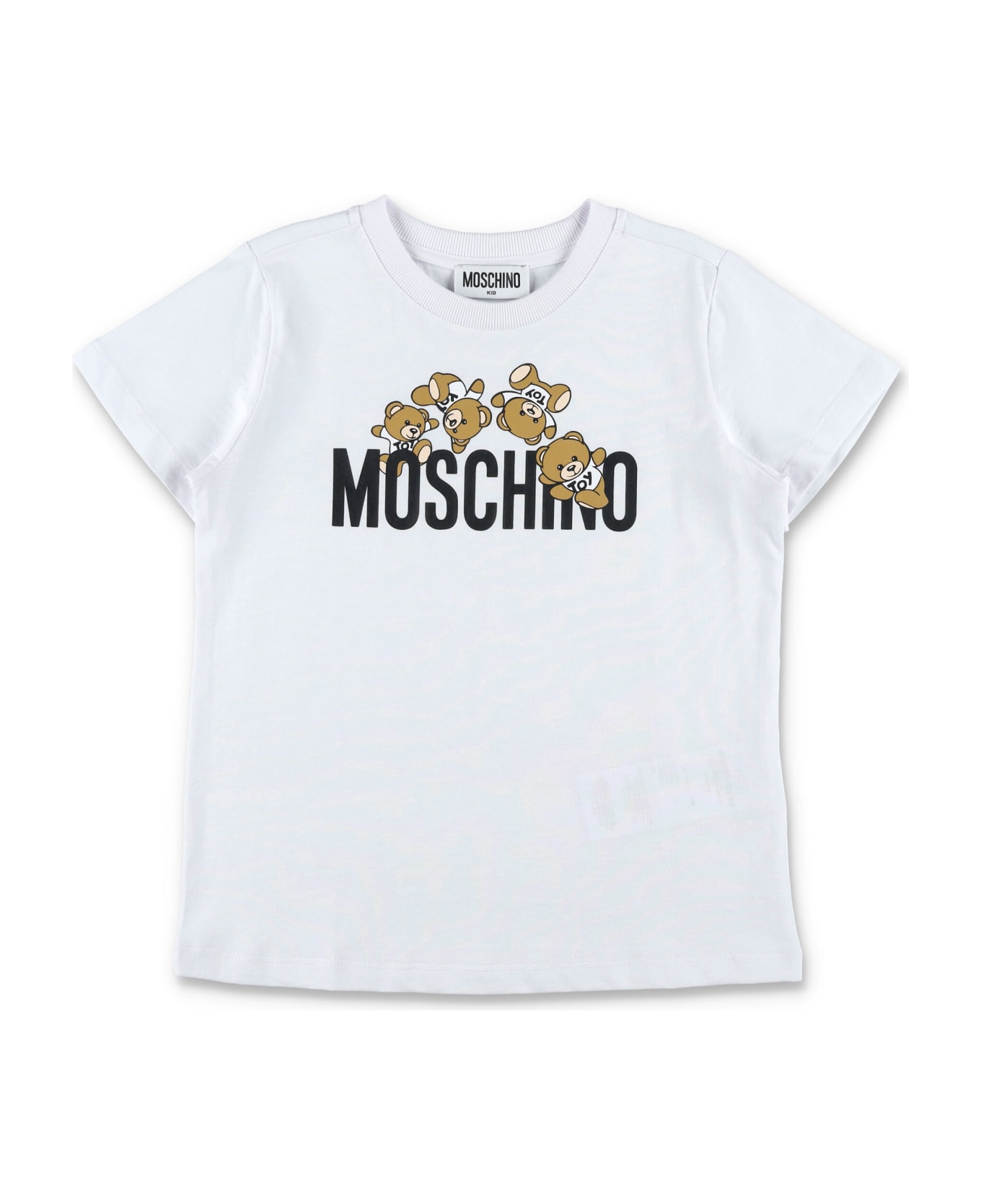 Moschino Tee Logo Bear - WHITE