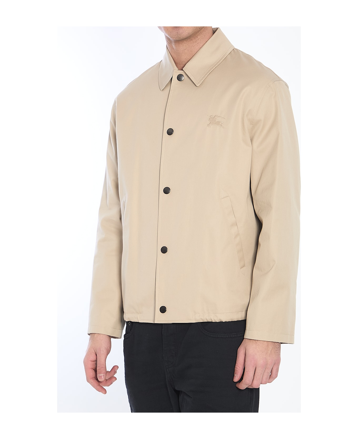 Burberry Cappuccino Gabardine Jacket - Beige