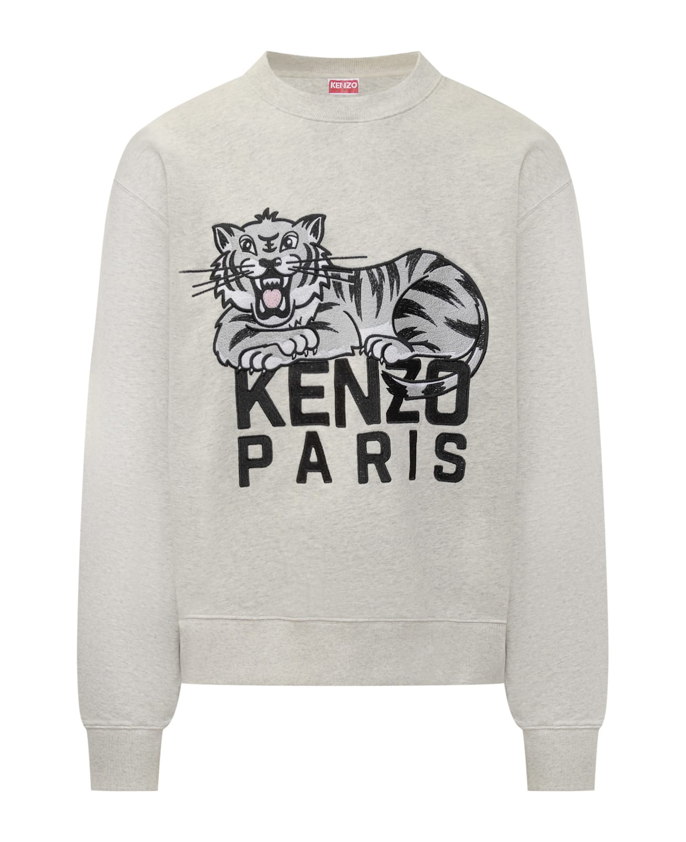 Kenzo Tiger Sweatshirt - PALE GREY