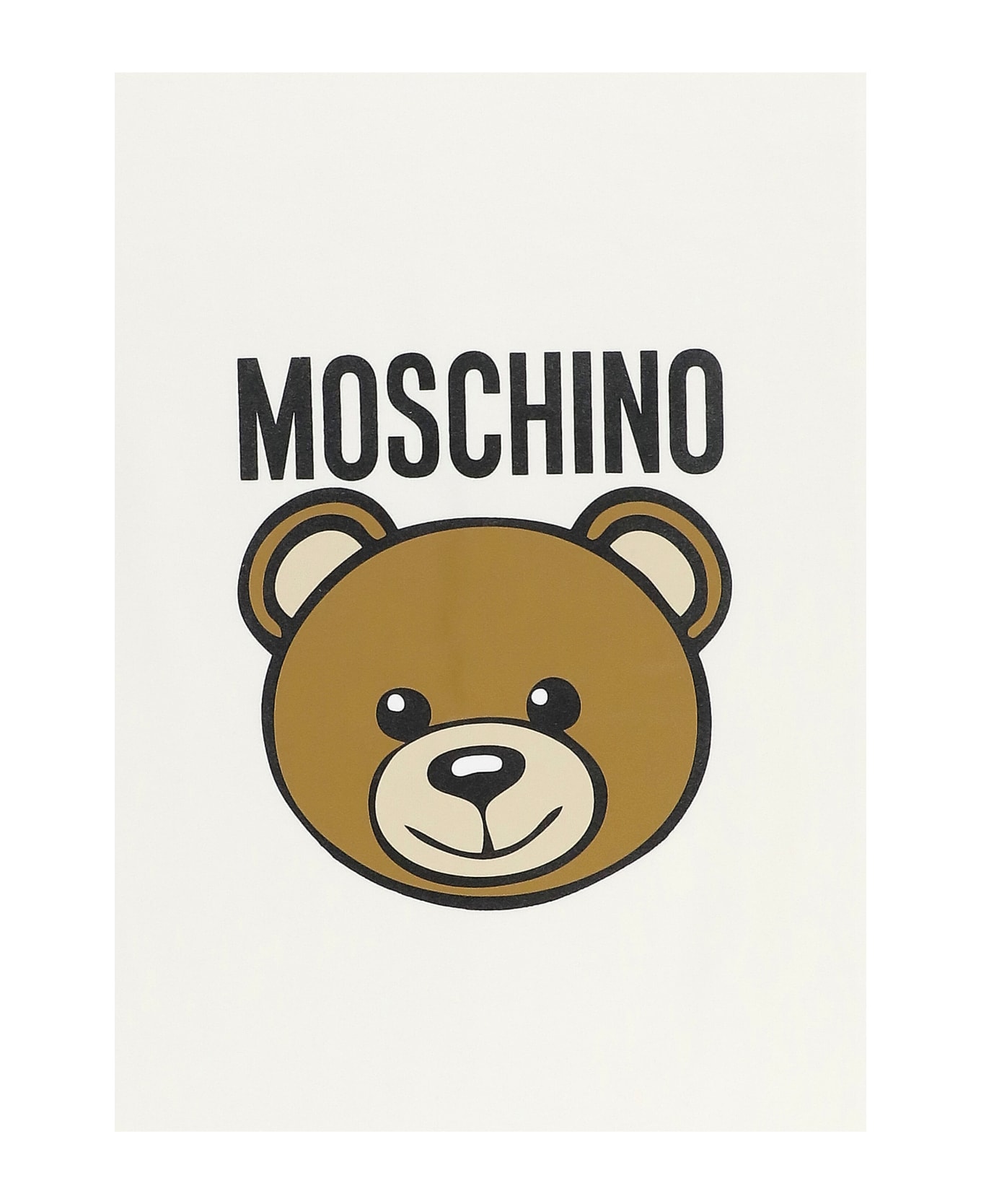 Moschino Blanket With Logo - White