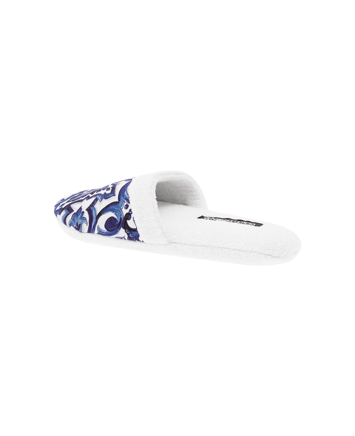 Dolce & Gabbana Slippers Blu Mediterraneo - White