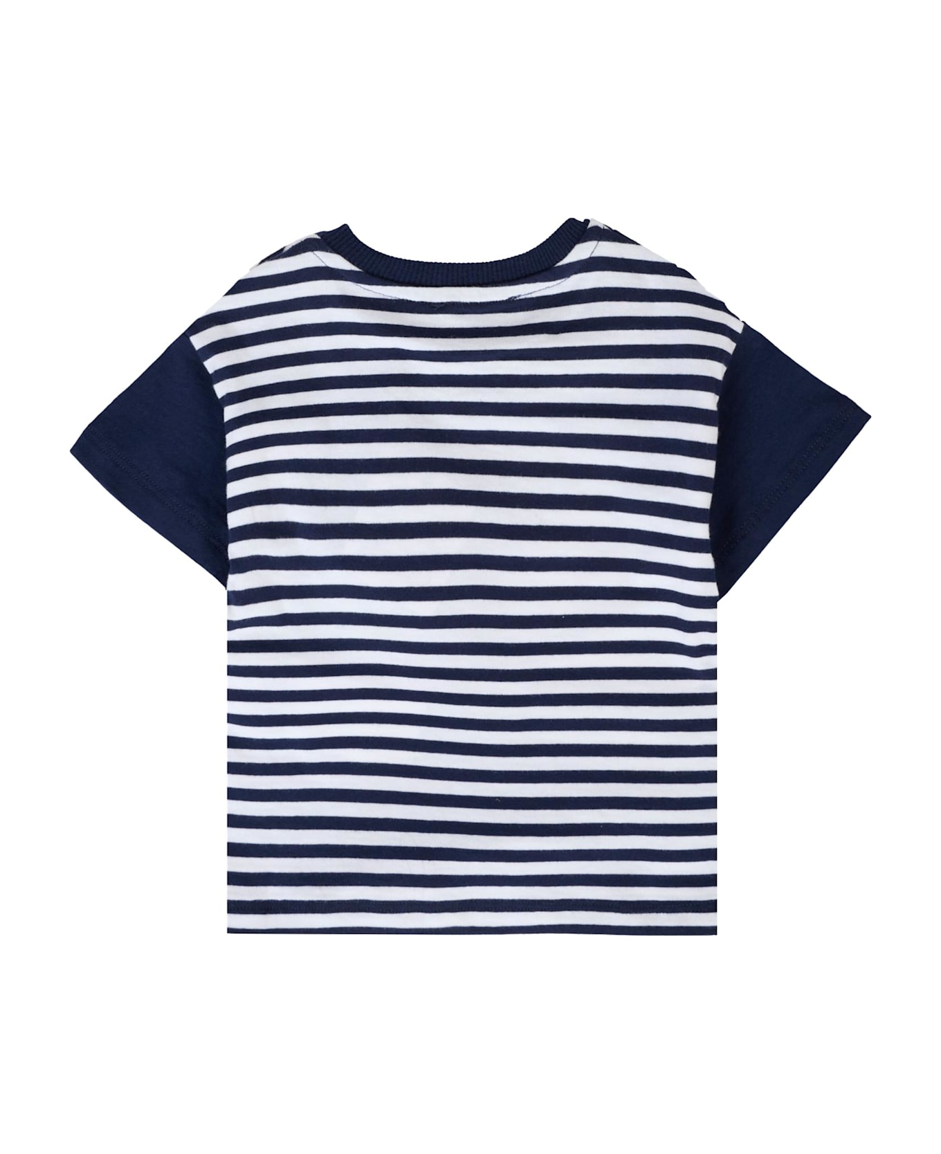 Moschino Blue T-shirt For Baby Boy With Teddy Bear - Blue