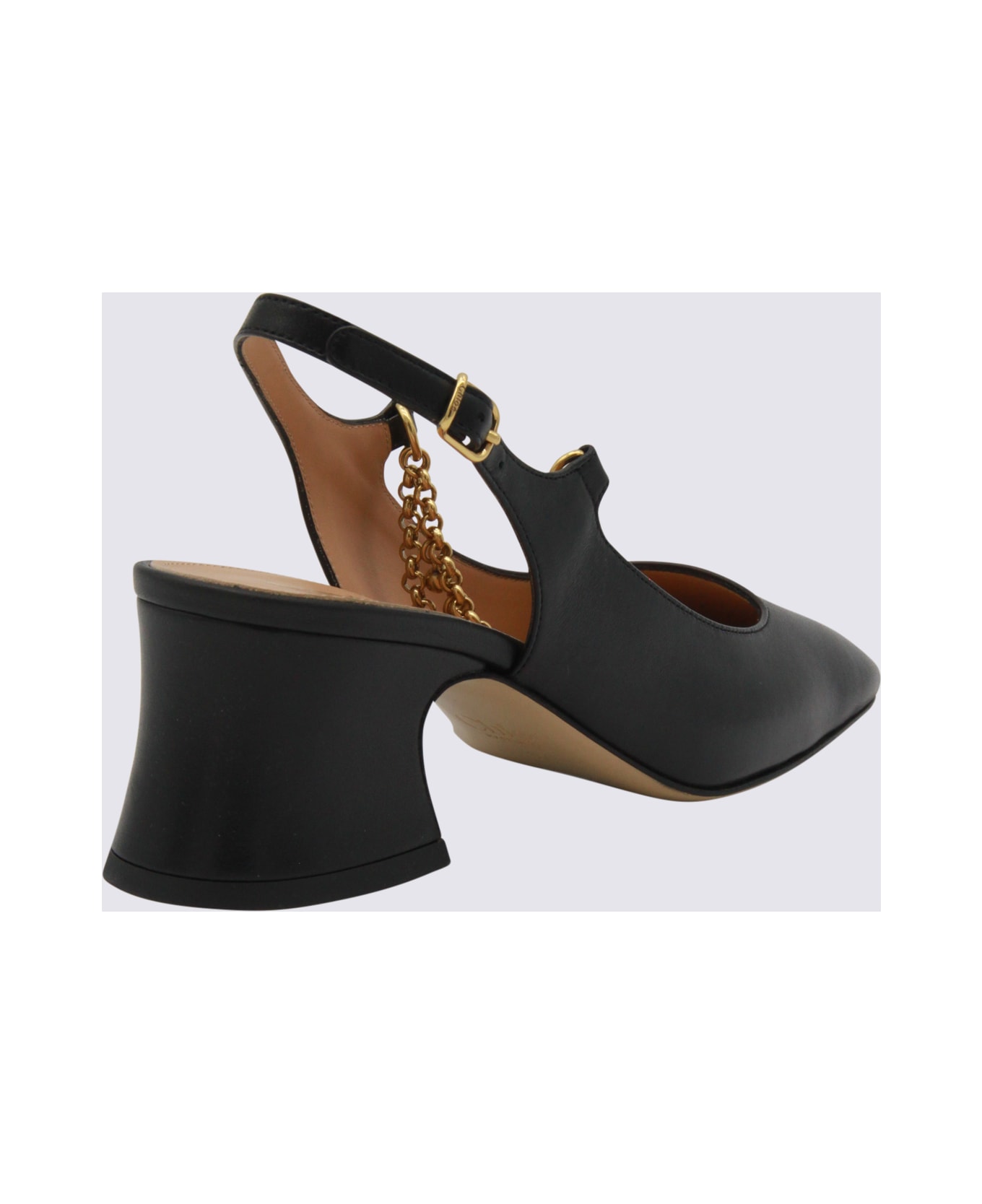 Chloé Black Leather Pumps - Black