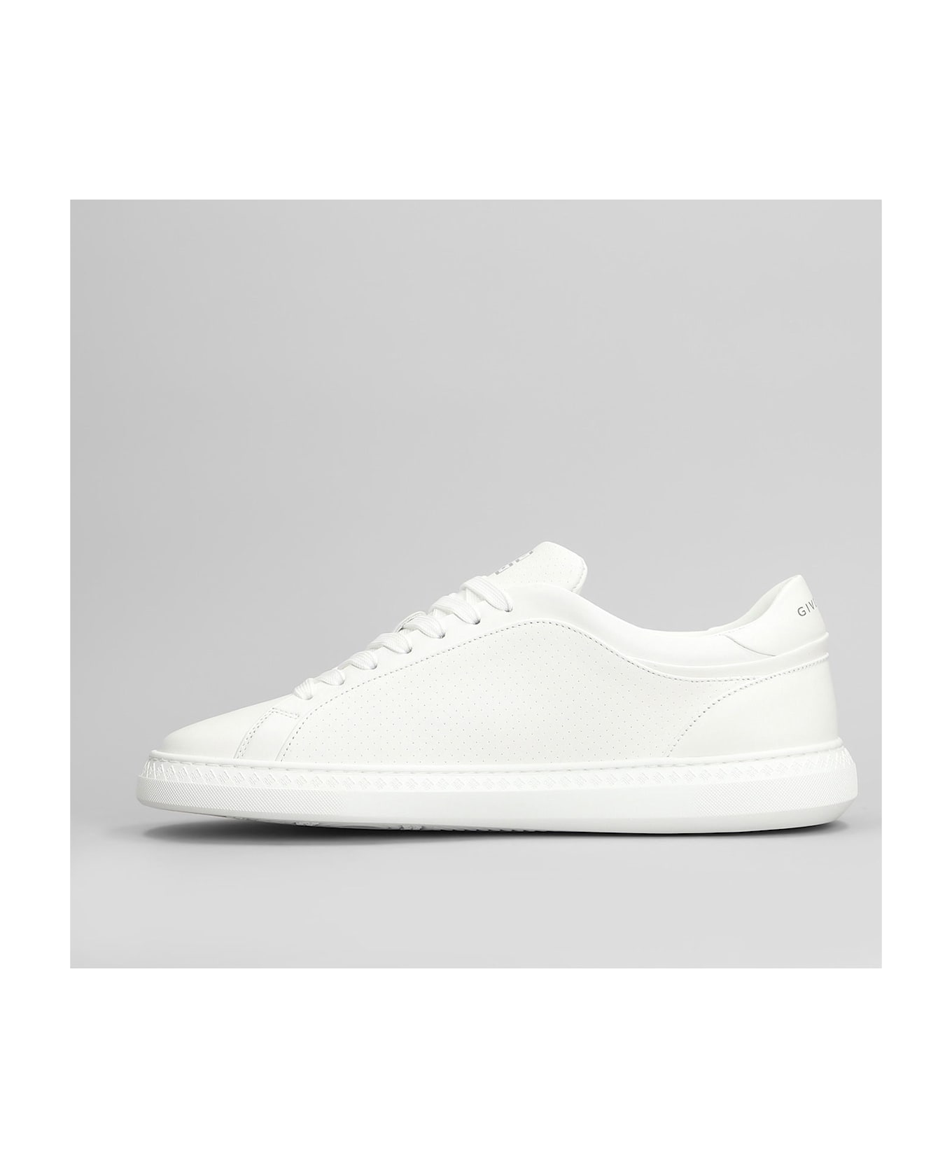 Givenchy G Set Low Sneakers In White Leather - white