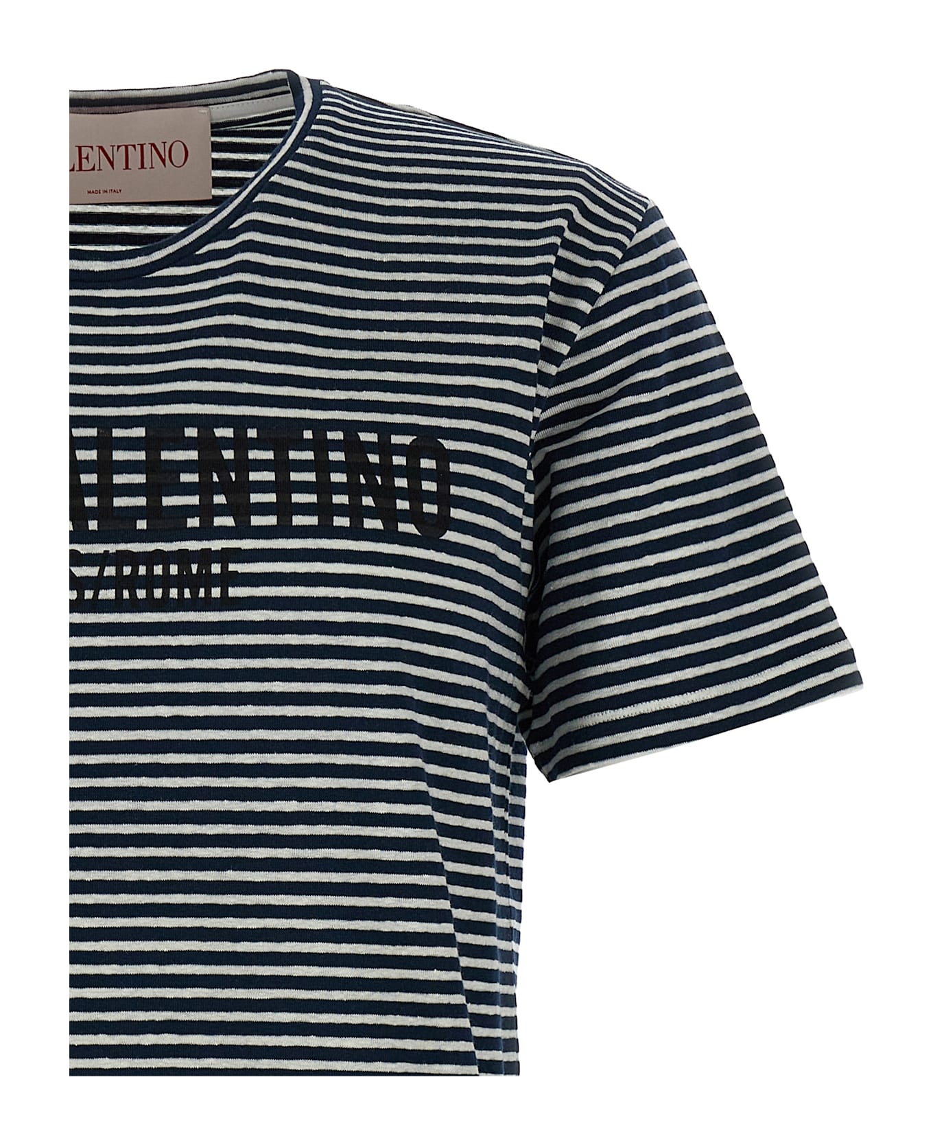 Valentino Garavani Valentino Garvani 
chez Valentino
 Stripes T-shirt - Blue