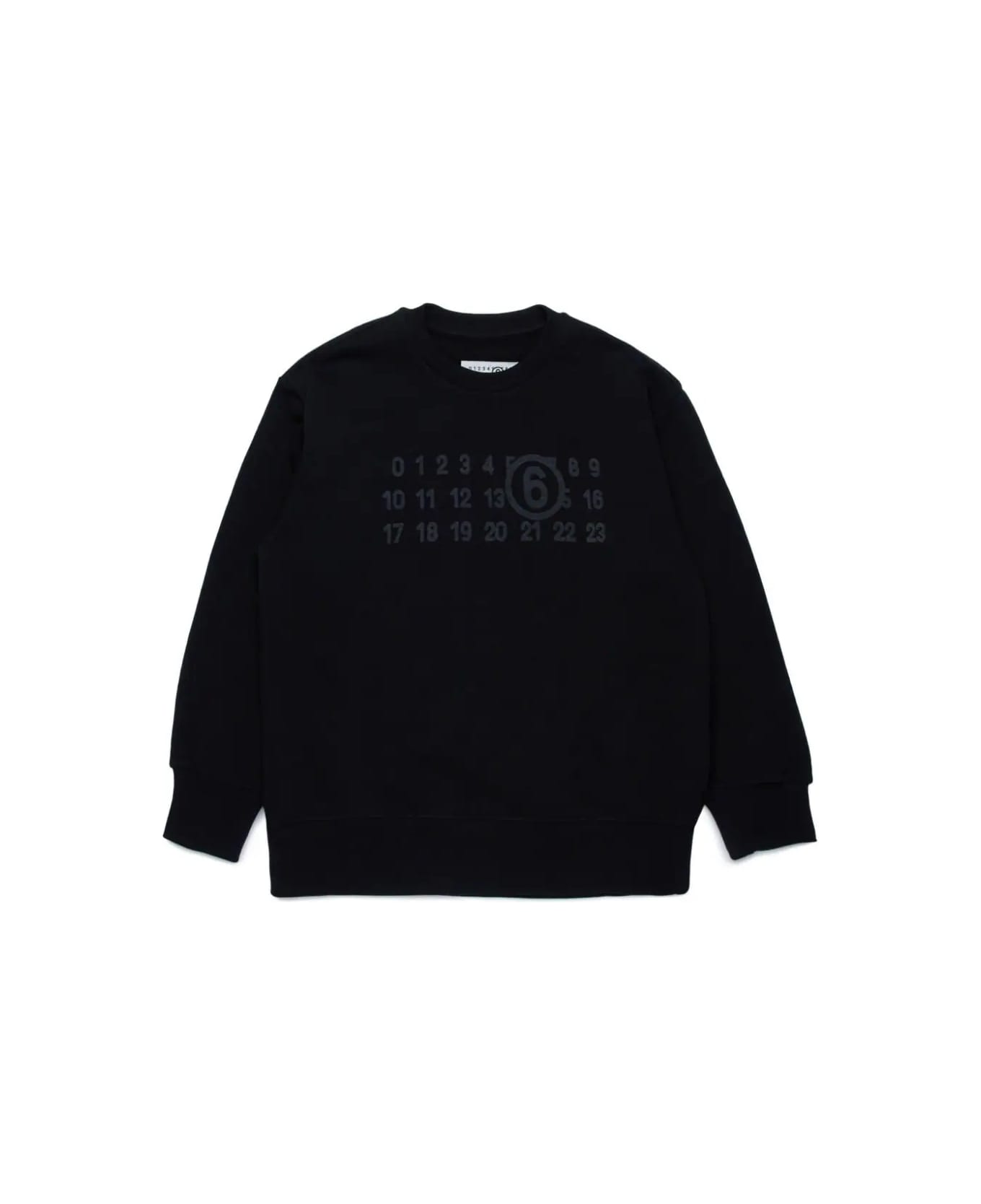 MM6 Maison Margiela Sweatshirt With Logo - Black
