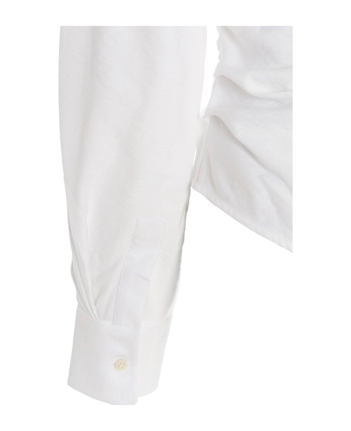 Jacquemus Bahlia Tie-up Detailed Blouse - White