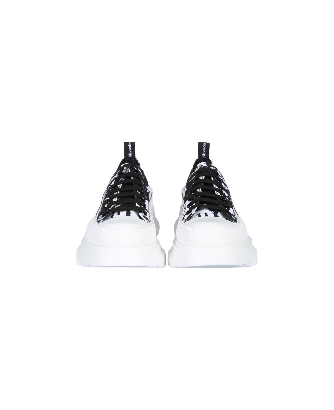 Alexander McQueen Tread Slick Lace-up Sneaker - WHITE