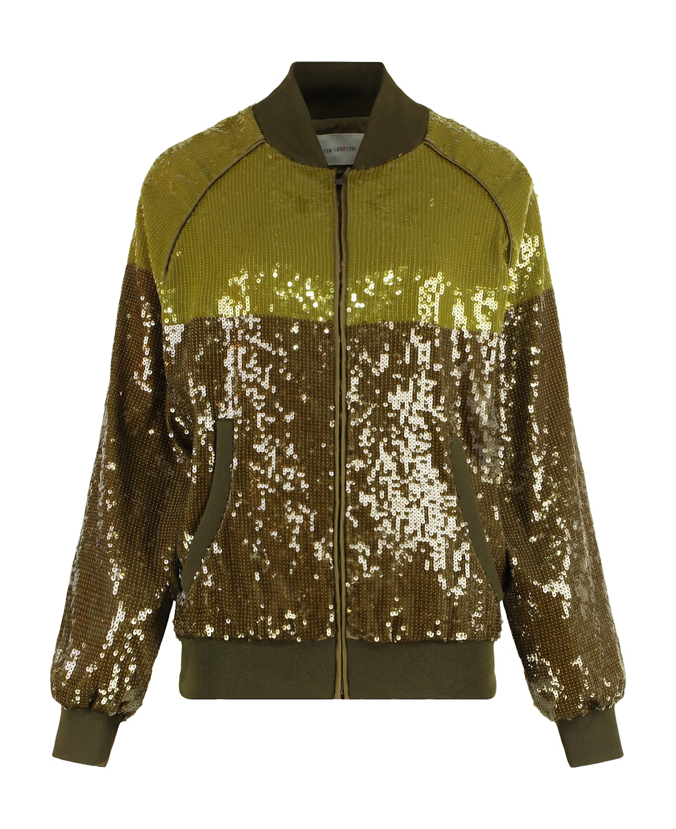 Alberta Ferretti Sweatshirt With Sequins - green