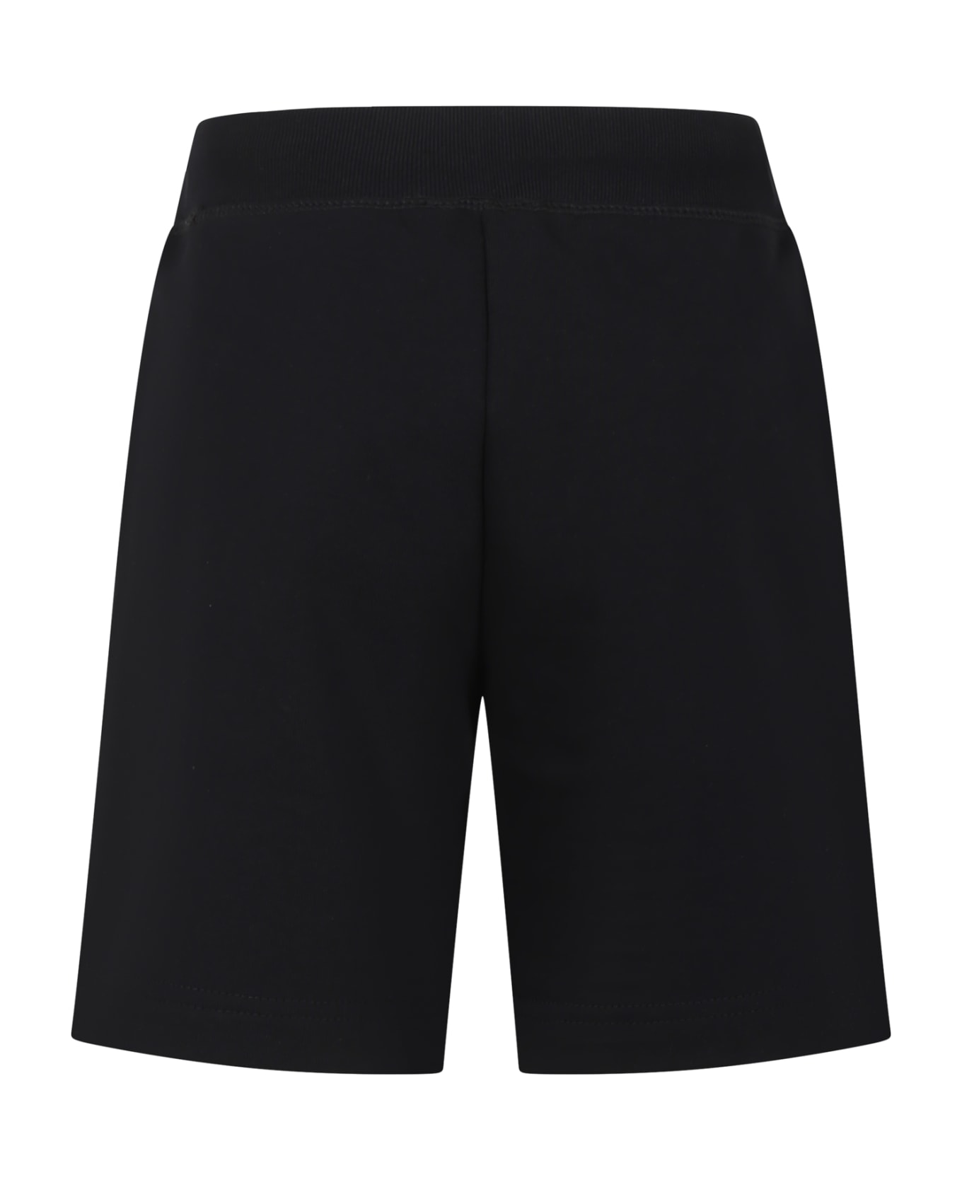 Dsquared2 Black Shorts For Boy With Logo - Black ボトムス