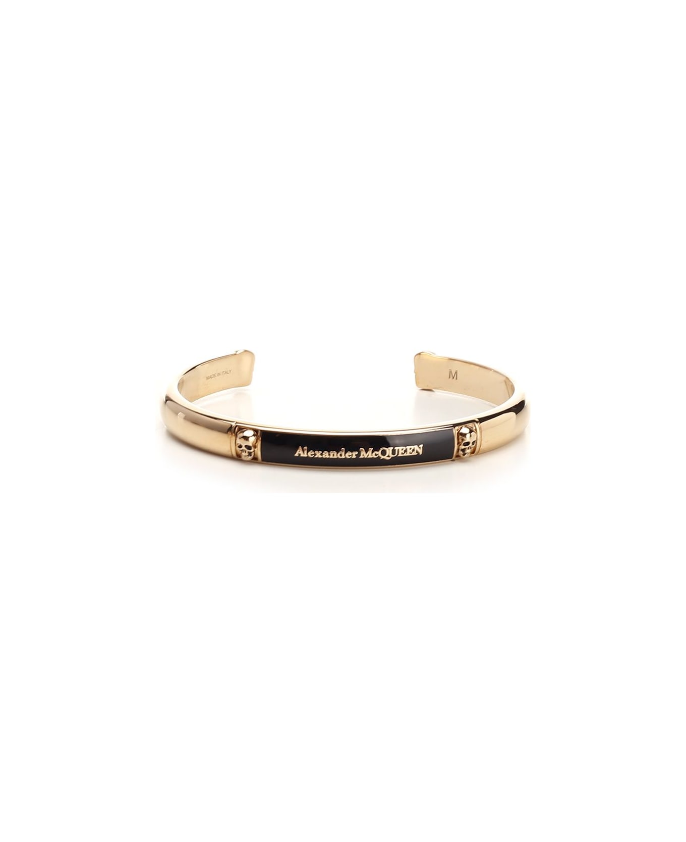 Alexander McQueen Skl Enamel Cuff 8053+bkl Enamel - Gold