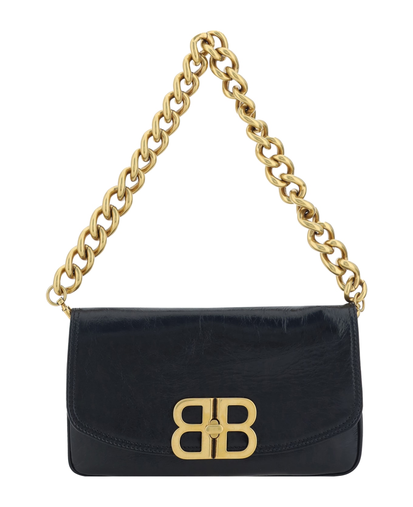 Balenciaga Bb Soft Flap Shoulder Bag - Black